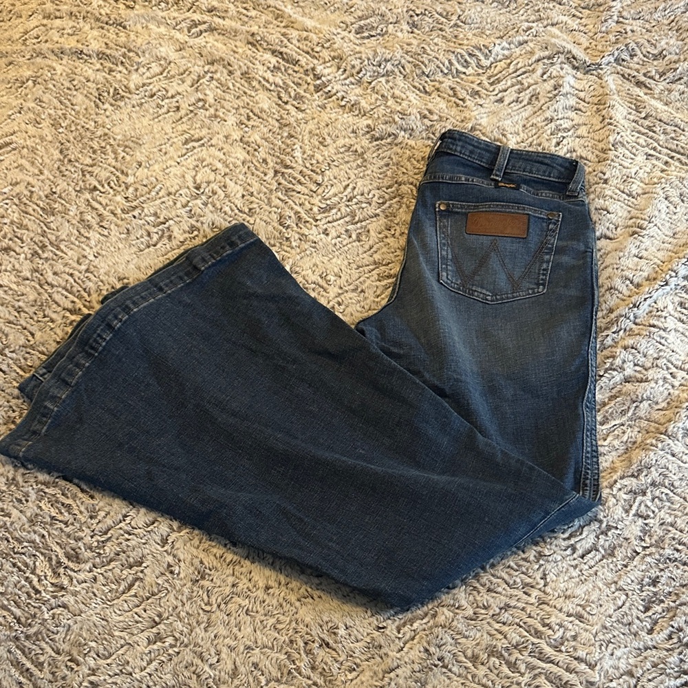 Wrangler Blue Boot Cut Jeans 29x36